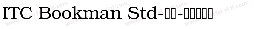 ITC Bookman Std-常规字体转换